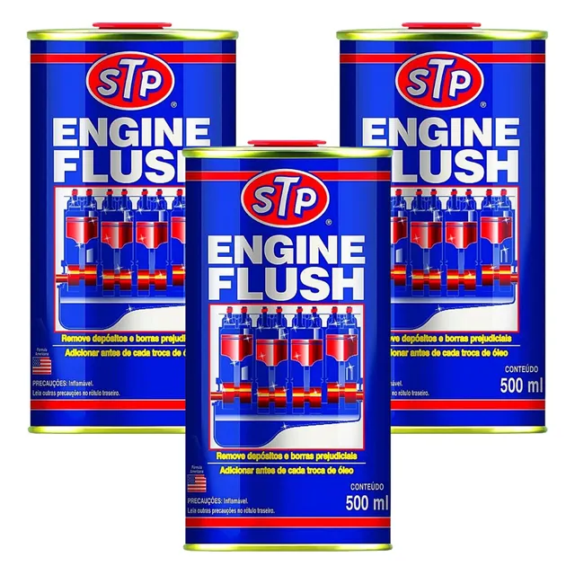 3 Engine Flush Stp Limpeza Interna De Motores Profissional