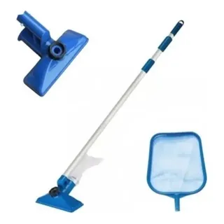 Kit De Limpeza Manutenção Piscina Aspirador Escovão Peneira Kit De Limpeza Manutenção Piscina Aspirador Escovão Peneira