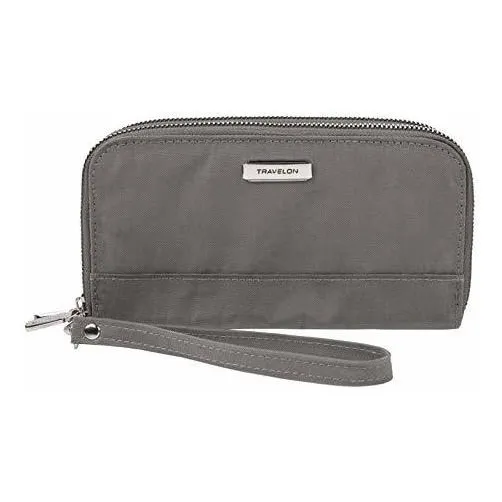 Billetera Travelon Con Doble Cierre Con Bloqueo Rfid, Color