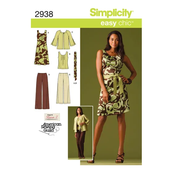 2938  Patron Costura Para Hacer Miss Plus Tamaño Ropa