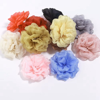 Flor De Tecido Organza Aplique AcessĂłrios E Artesanato 7cm Flor De Tecido Organza Aplique AcessĂłrios E Artesanato 7cm