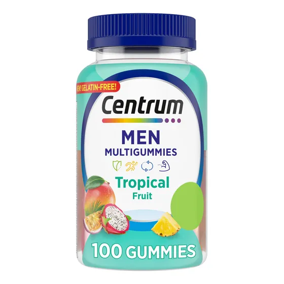 Gomitas Multivitamin Centrum Para Hombre, Frutas Tropicales,