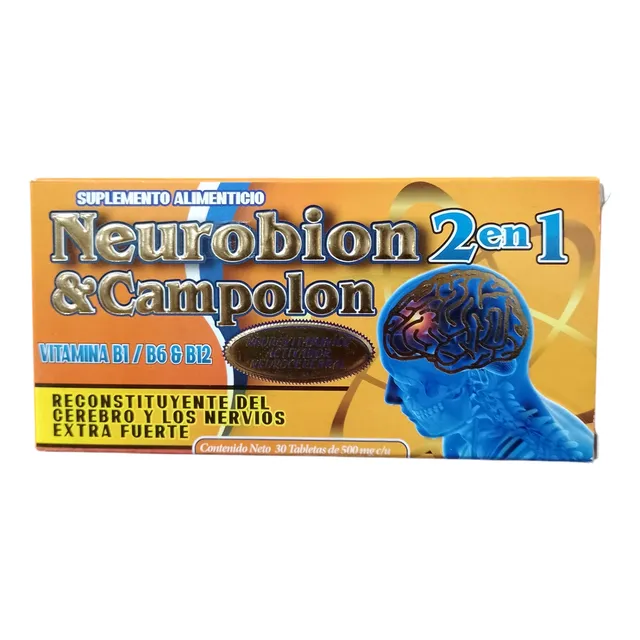 Neurobio 2 En 1 & Campolon 30 Tabs Suplemento Alimenticio