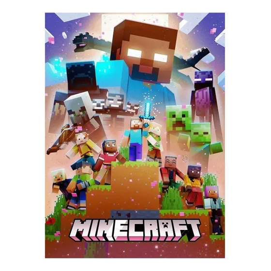 Quebra Cabeça Resistente Mdf 3mm Minecraft Impressão Uv