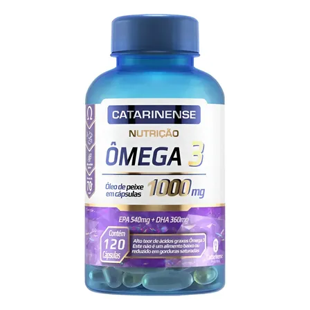Ômega 3 Original 1000mg 120 Capsulas Catarinense Pharma Serm Sabor