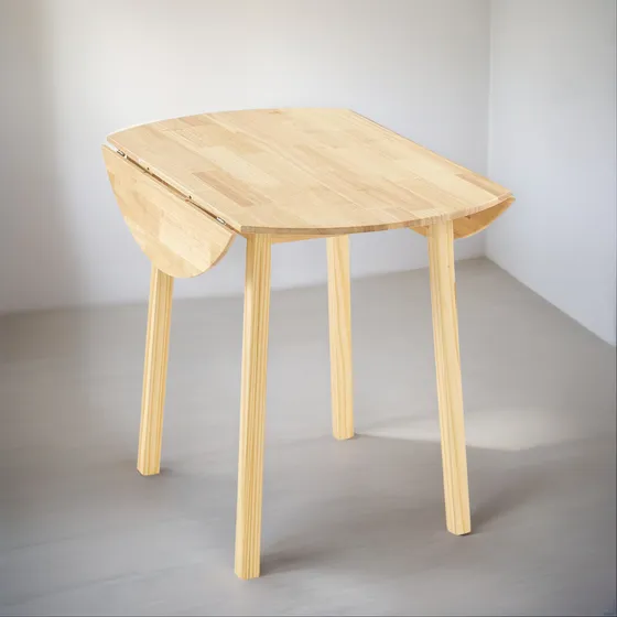 Mesa De Cocina Vingli, Madera Sólida, Plegable, 35