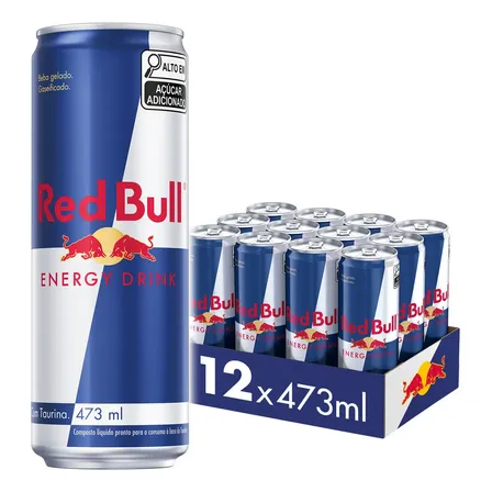 Red Bull Energético, Energy Drink, 473ml, 12 latas