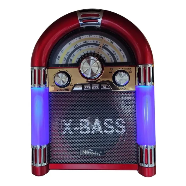 Speaker Parlante Corneta Am / Fm Bluetooth Retro Vintage 