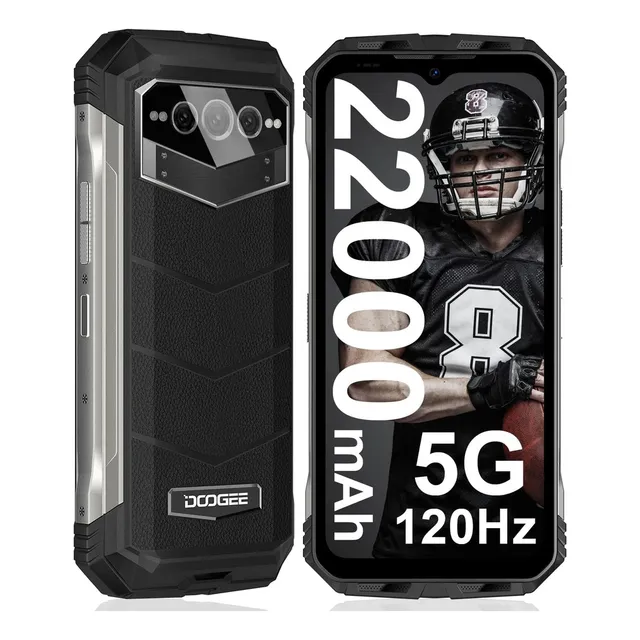 Doogee V Max 5g Rugged Smartphone, 22000mah 20gb+256gb Android 12 6.58 Fhd Cámara Principal De 108mp- Negro
