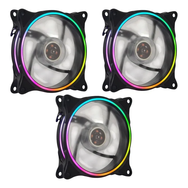 Ventilador Rgb Shot Gaming Pro Series 12 Cm X3 - Negro