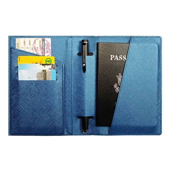 Estuche Porta Pasaporte Protector Documentos Tarjetero Viaje