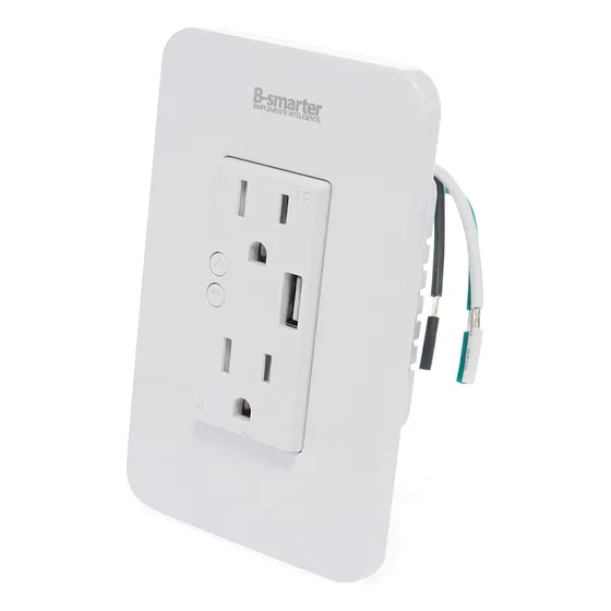 Contacto Doble Con Usb Smart, Manejo Por App