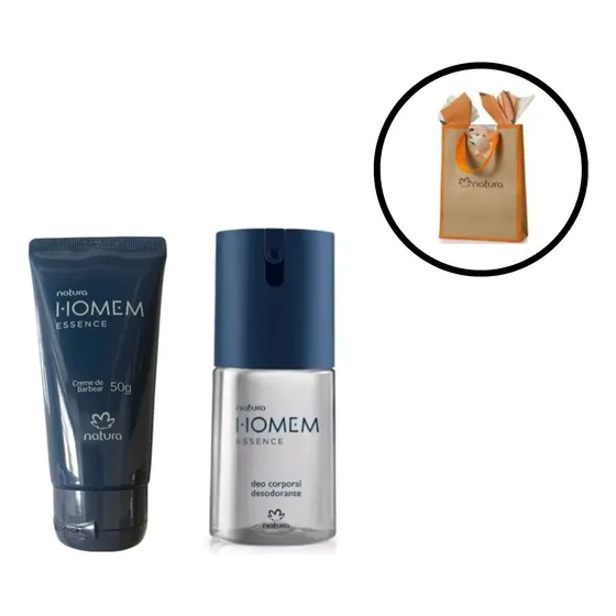Kit Presente Barbear Natura Homem + Embalagem Personalizada