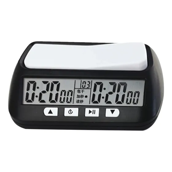 Reloj Digital Para Ajedrez Con Temporizador Ajustable Color Negro