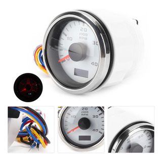 Tacómetro Rpm, Tacómetro Puntero De 52 Mm, Acero Inoxidable Tacómetro Rpm, Tacómetro Puntero De 52 Mm, Acero Inoxidable