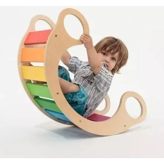Hamaca Balancín Montessori Mdf 18mm Para Pintar