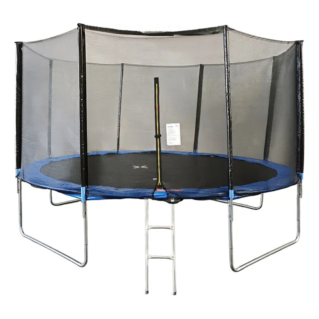 Trampolin Brincolin Vanlig® 14 Pies 4.20m Tumbling Brinca Lona De Salto Negro Cobertor De Resortes Azul