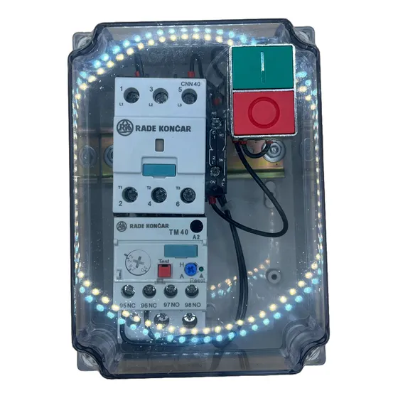 Arrancador De Tensión Plena Trifasico 7hp Bob:220vac 22-30a