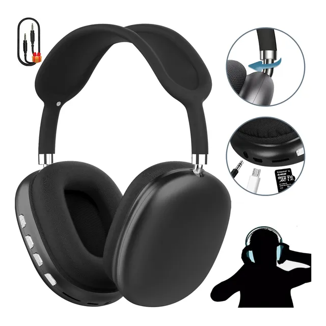 Audífonos Inalámbrico Diadema Con Microfono Bluetooth Gamer