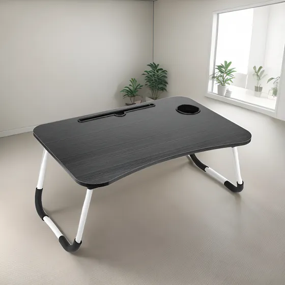 Mesa Plegable Laptop Tablet Notebook Portavaso Desayunador