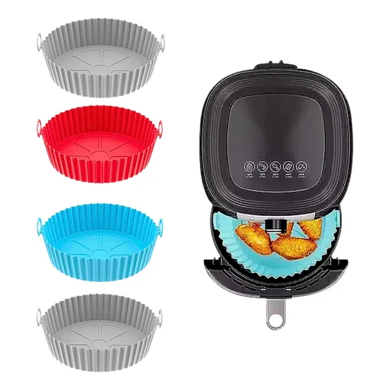 Molde Pack X4 Silicona Antiadherente Para Freidora De Aire Mixto