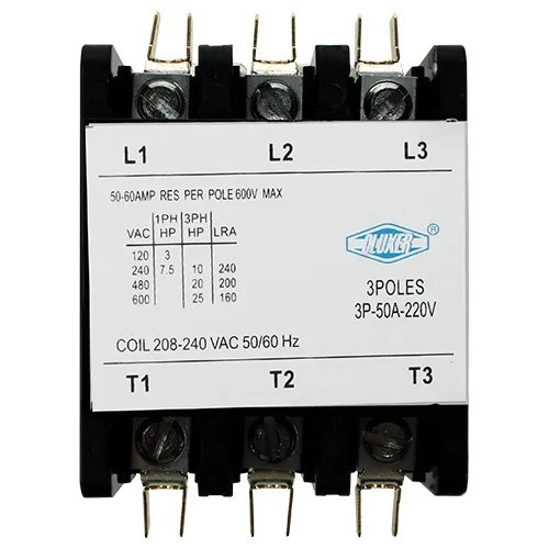 Contactor 3 Polos, 50 Amps, Bobina 208-240vac, 50/60hz