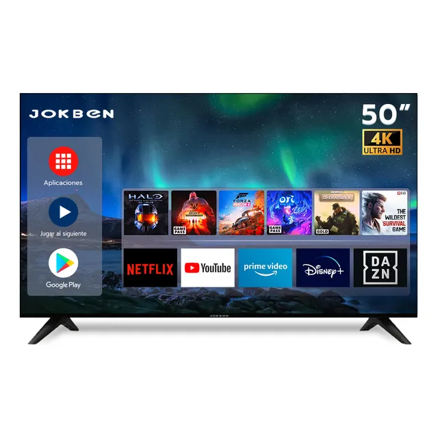 JOKBEN50-BT1 Smart Tv Pantalla 50 Pulgadas Jokben Android Uhd Television