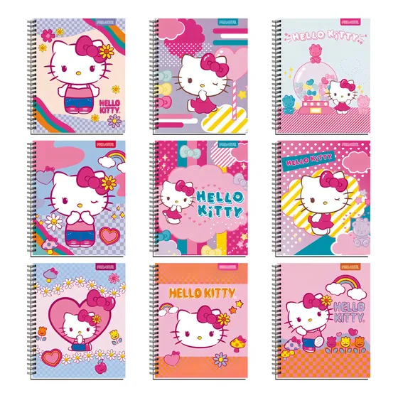 Pack 10 Cuadernos Universitarios Hello Kitty Proarte 7mm | Cuotas sin interés