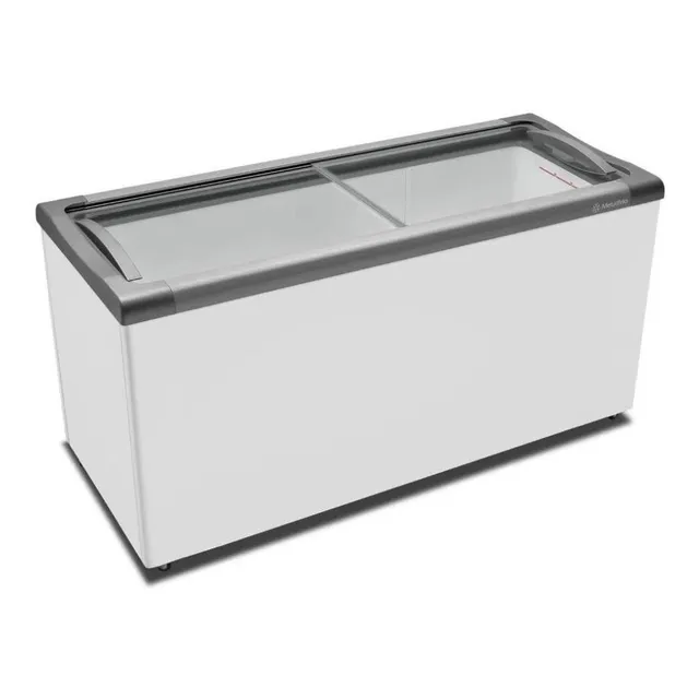 Freezer Horizontal Tampa De Vidro 505 Litros Nf55 Metalfrio