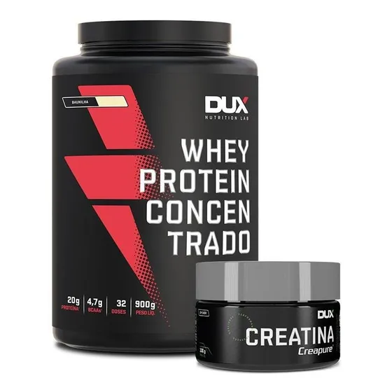 Whey Protein Concentrado 900g + Creatina 100g