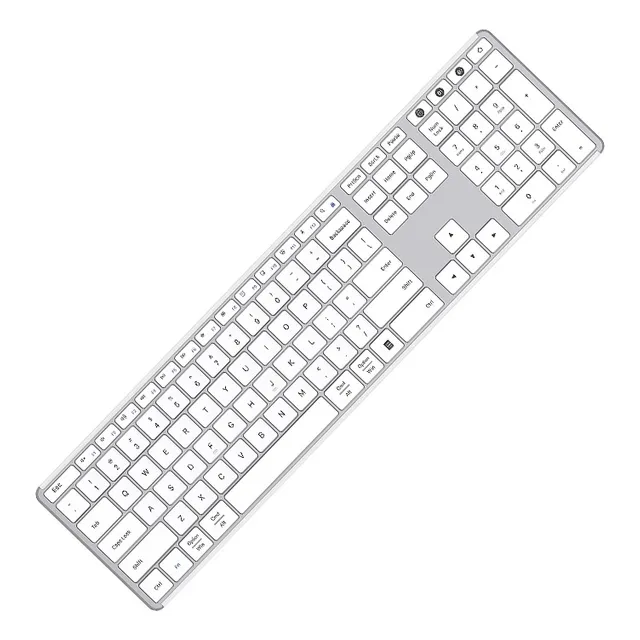 Teclado Inalámbrico Bluetooth Conecta 3 Dispositivos Para Pc