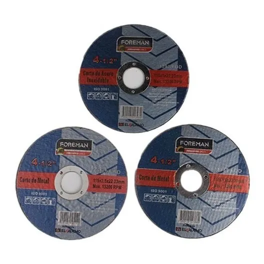 Disco De Corte De Metal 115x1.6mm X 5 Unidades Foreman