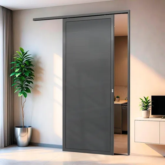 Porta De Correr Suspensa 210x100cm Lambril Dir L.25 Wt