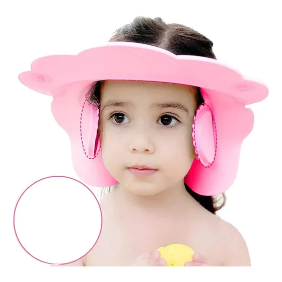 Gorra De Ducha Para Bebé Ajustable De Silicona Y Plástico 