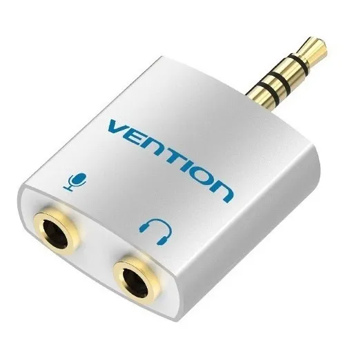 Adaptador Jack 3.5 Mm A Audio Y Microfono Auricular Vention
