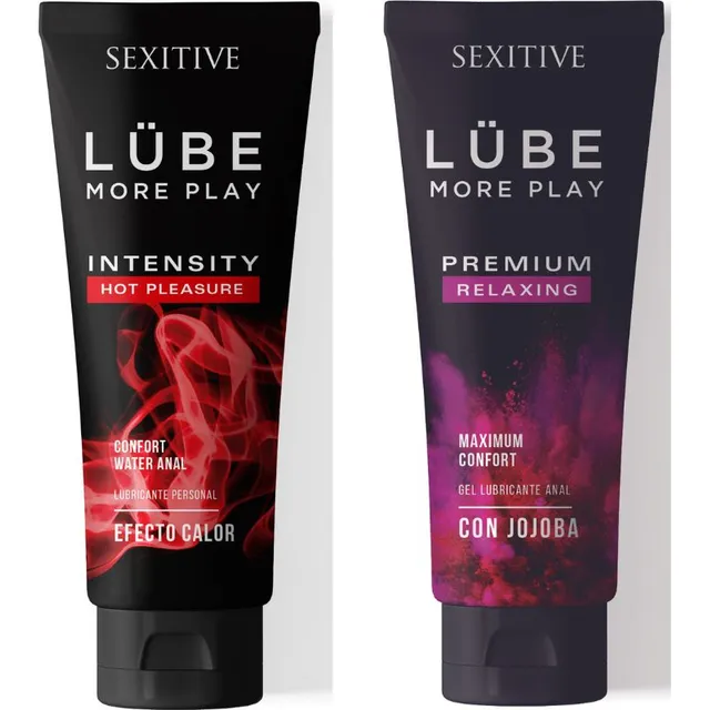 Kit X2 Geles Lubricantes Intimos Sexitive Lube Calor/relajan