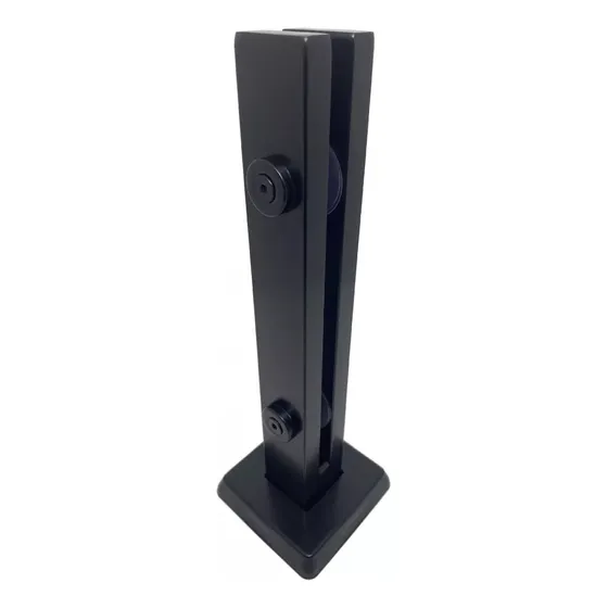 Coluna Torre 50 Cm Com 2 Furos Guarda Corpo Inox Corrimão Preto Fosco Puxadores Online