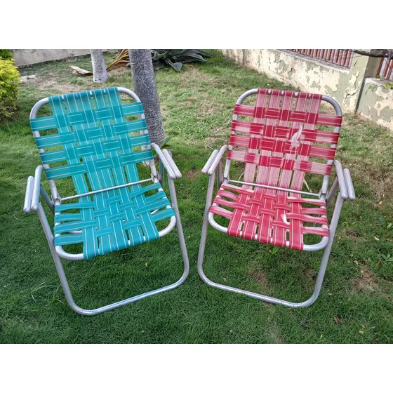 Silla Plegable Playera Camping Aluminio Nylon
