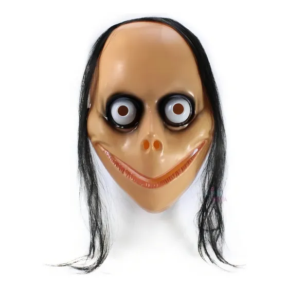 Máscara Boneca Do Terror Momo Deep Web - Halloween Mpfestae Cor Pele