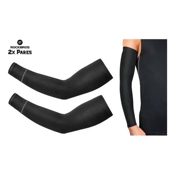 2 Pares Mangas Deportiva Rockbros De Brazo Ciclismo Voleibol