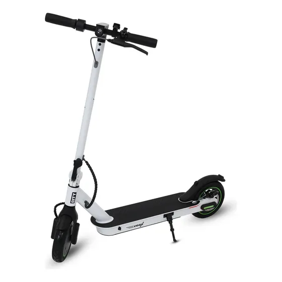 Scooter Patín Eléctrico City Plegable 30km/h 350w Color Blanco