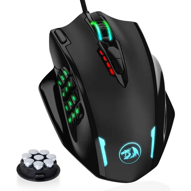 Mouse Gamer Redragon Impact M908 Programable Sensor Pixart