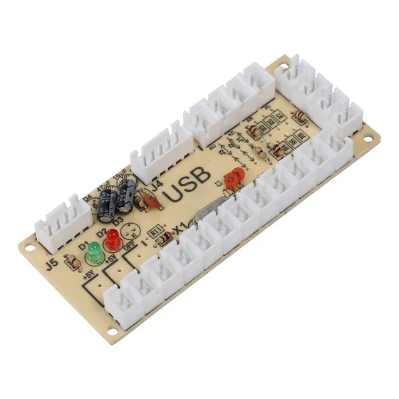 Game Encoder, Controlador Usb, Capa De Cristal Acrílico Para