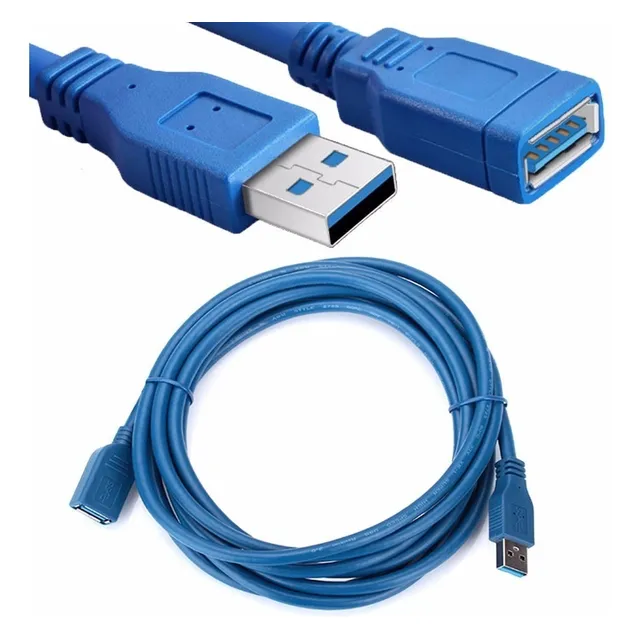 Cable Extensor Usb 3.0 1,5m Azul / Datos Y Carga/ Madidino