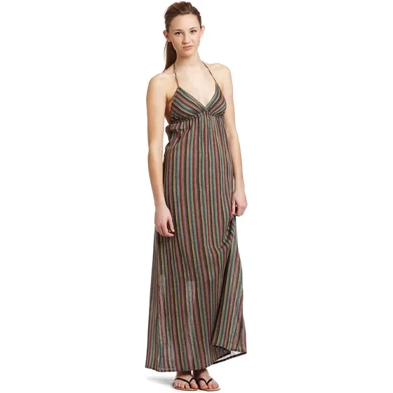 Vestido Roxy South West A Rayas Talla M Juvenil