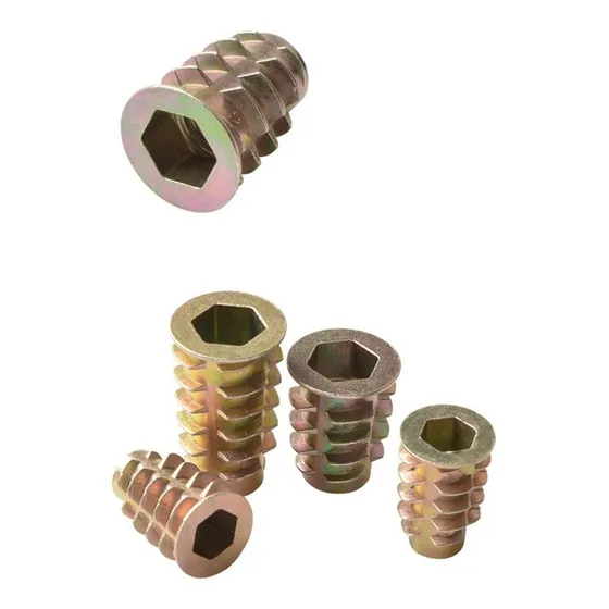 Tuerca De Inserto Tipo Aleta M4 X 100 Piezas Para Madera