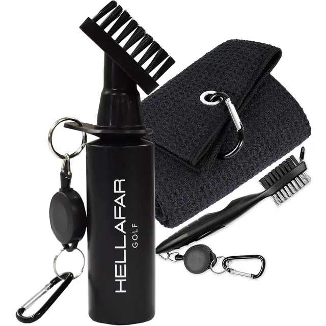 Hellafar Golf Kit Limpieza Palo Cepillo Agua Incluye Botella