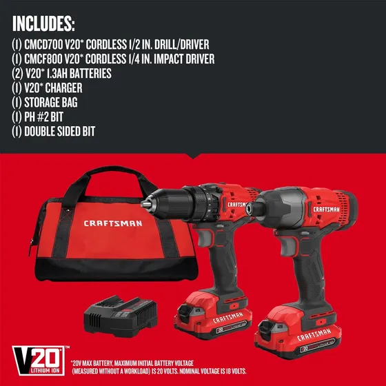 Taladro Inalámbrico Craftsman V20 Max