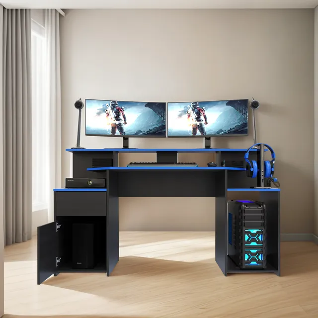 Escritorio Gamer Max Color Wengue Neo