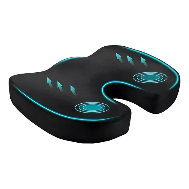Cojín Coxis Ortopédico Ergonómico Con Memoria Asiento